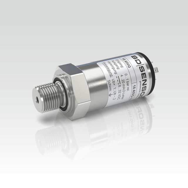 OEM pressure transmitter 18.600G OEM-Druckmessumformer für die Pneumatik; Stecker ISO 4400; G 1/4" Anschluss